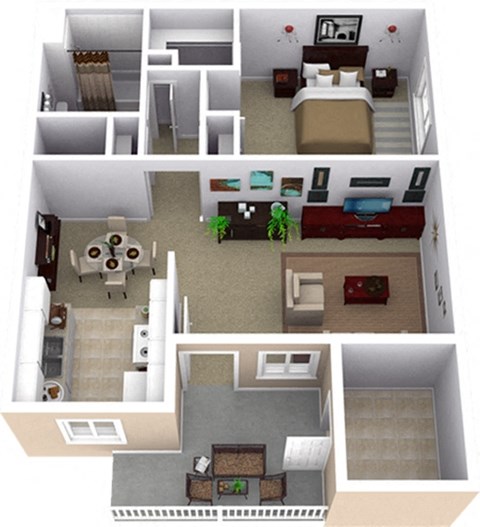 Brazos Classic Floor Plan Brazos Classic Floor Plan at Acacia Gardens, Albuquerque, NM, 87111